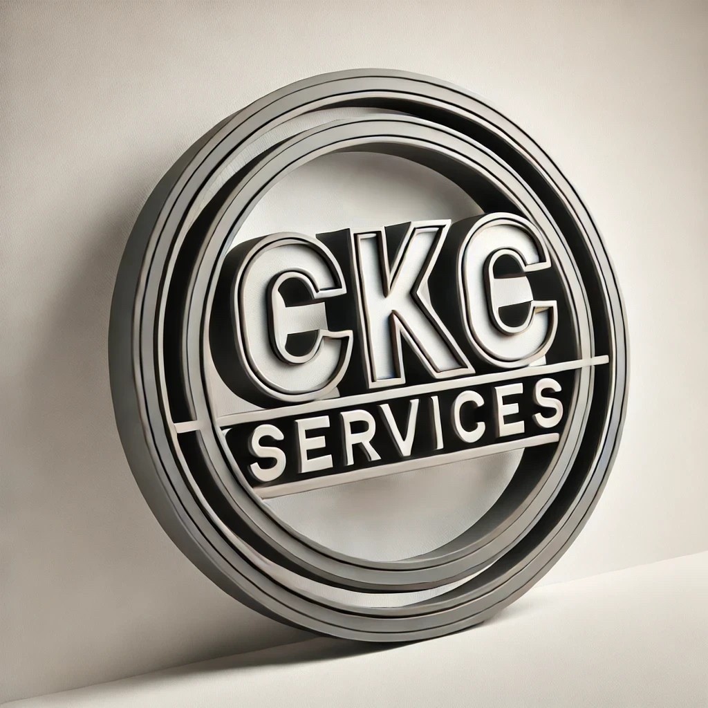 CKC Services metallic circular logo